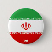 Iran-Flagge Charming Patriotic Button (Vorderseite)