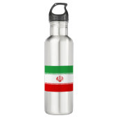 Iran-Flagge Edelstahlflasche (Vorderseite)