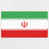 Iran-Flagge Etiketten (Design 2)