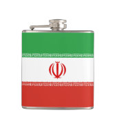 Iran-Flagge Flachmann (Vorderseite)