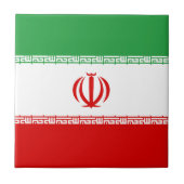 Iran-Flagge Fliese (Vorderseite)