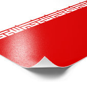 Iran-Flagge Fotodruck (Ecke)