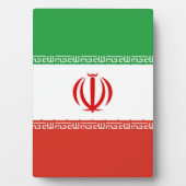 Iran-Flagge Fotoplatte (Vorderseite)