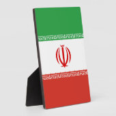 Iran-Flagge Fotoplatte (Seite)