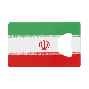 Iran-Flagge Geldbeutel Flaschenöffner