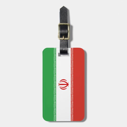 Iran-Flagge Gepäckanhänger (Vorderseite vertikal)