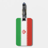 Iran-Flagge Gepäckanhänger (Rückseite vertikal)