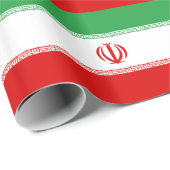 Iran-Flagge Geschenkpapier (Rolleneckpunkt)