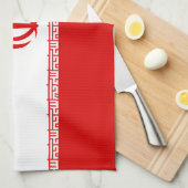 Iran-Flagge Geschirrtuch (Viertel Falte)