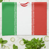 Iran-Flagge Geschirrtuch (Gefaltet)