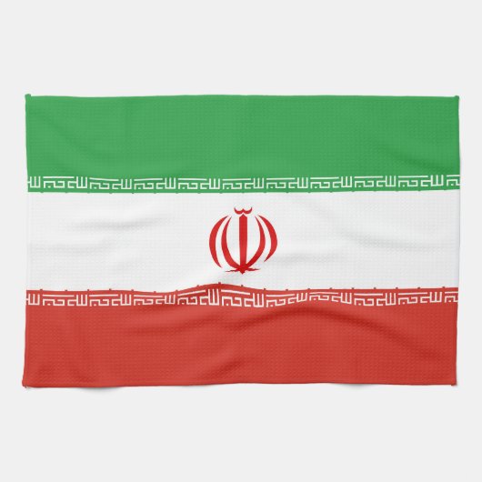 Iran-Flagge Geschirrtuch (Horizontal)