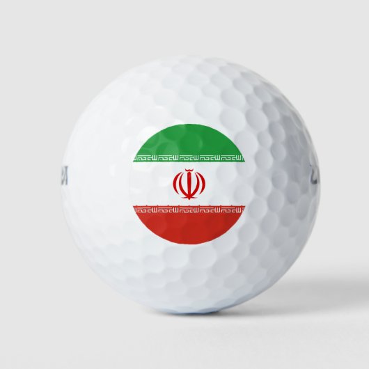 Iran-Flagge Golfball (Vorderseite)