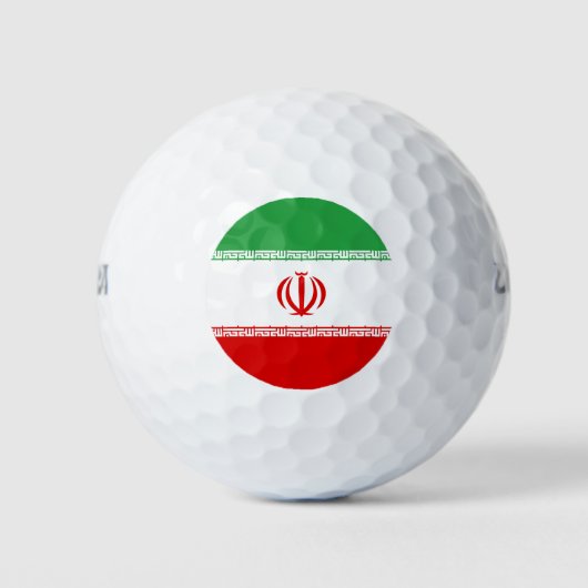 Iran-Flagge Golfball (Vorderseite)