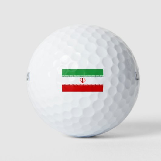 Iran-Flagge Golfball (Vorderseite)