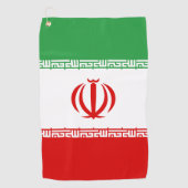 Iran-Flagge Golfhandtuch (Vorderseite)