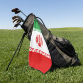Iran-Flagge Golfhandtuch (Gras)