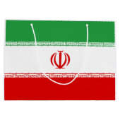 Iran-Flagge Große Geschenktüte (Rückseite)