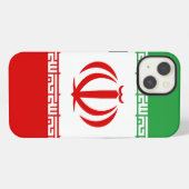 Iran-Flagge iPhone Hülle (Rückseite (Horizontal))