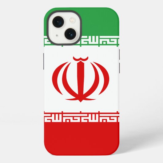 Iran-Flagge iPhone Hülle (Rückseite)