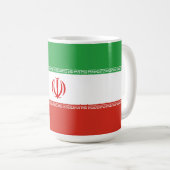 Iran-Flagge Kaffeetasse (VorderseiteRechts)