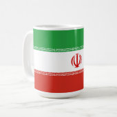 Iran-Flagge Kaffeetasse (Vorderseite Links)