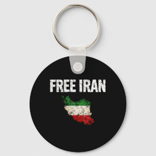 Iran-Flagge Karte - Iran Vintage Schlüsselanhänger