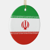 Iran-Flagge Keramik Ornament (Rechts)