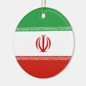 Iran-Flagge Keramik Ornament (Links)