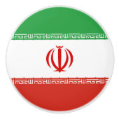 Iran-Flagge Keramikknauf (Vorderseite)