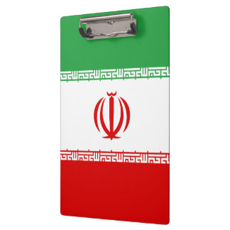 Iran-Flagge Klemmbrett