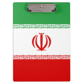 Iran-Flagge Klemmbrett (Vorderseite)