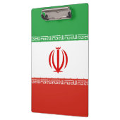 Iran-Flagge Klemmbrett (Links)