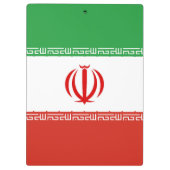 Iran-Flagge Klemmbrett (Rückseite)
