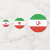 Iran-Flagge Konfetti (Rückseiten)