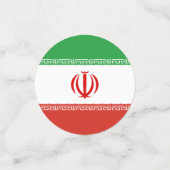 Iran-Flagge Konfetti (Klein Vorderseite)