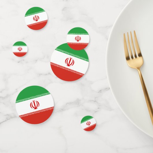 Iran-Flagge Konfetti (Gruppe)