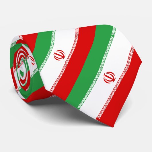 Iran-Flagge Krawatte (Gerollt)