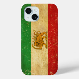 Iran-Flagge Löwe und Sonne Schah von Iran Flagge Case-Mate iPhone Hülle