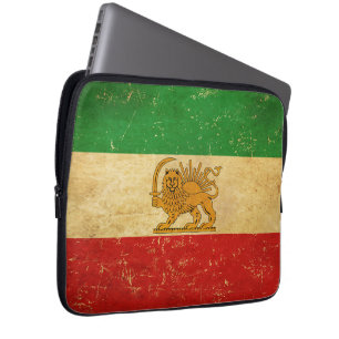 Iran Flagge Löwe und Sonnenschein Iran Laptop-Sieb Laptopschutzhülle