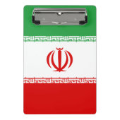 Iran-Flagge Mini Klemmbrett (Vorderseite)