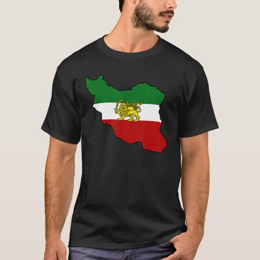 Iran-Flagge mit dem Iran T-Shirt (Vorderseite)
