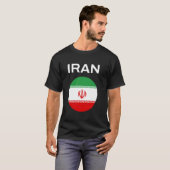 Iran-Flagge Modern T-Shirt (Vorne ganz)