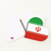 Iran-Flagge Notizblock (Innenseite)