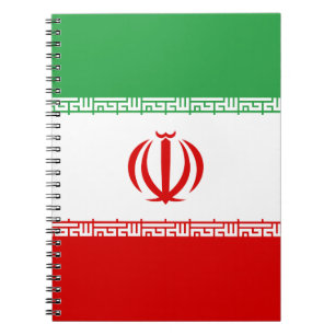 Iran-Flagge Notizblock