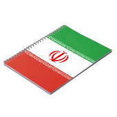 Iran-Flagge Notizblock (Linke Seite)