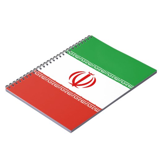 Iran-Flagge Notizblock (Linke Seite)