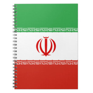 Iran-Flagge Notizblock