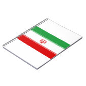Iran-Flagge Notizblock (Linke Seite)