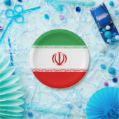 Iran-Flagge Pappteller (Party)