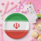 Iran-Flagge Pappteller (Party)